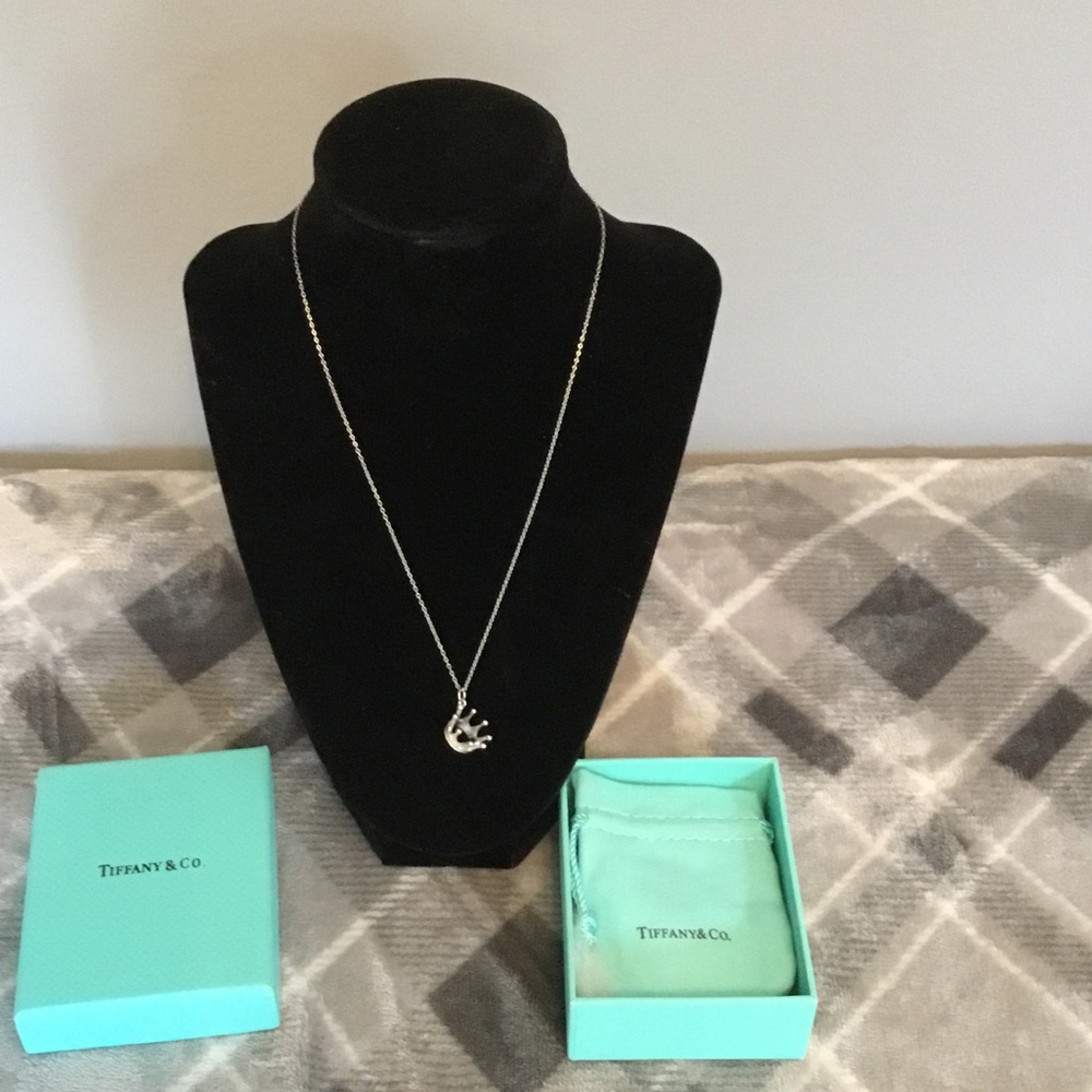 Tiffany & Co. Silver Crescent Necklace